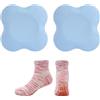 MEMOFYND Set Yoga: 2 Ginocchiere, 1 Paio di Calzini, Tappetino Antiscivolo, Ginocchiere Ispessite (Blu)