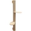 KERBL PET Colonna tiragraffi Timber, con iut 127 cm