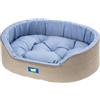 Ferplast Cuccia Cane Interno Dandy - Cuscino Rimovibile, Lavabile, Rivestimento in Cotone con Soffice imbottitura, ideale anche come Cuccia Gatto, 45 x 35 x h 13 cm, Azzurro