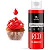 DecorRom Coloranti Alimentari Rosso, Liquido Concentrato Insapore per Torte, 160ml