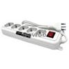 VULTECH MULTIPRESA BIPASSO VULTECH MU-01 5 POSTI CON TASTO ON/OFF
