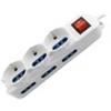 VULTECH Multipresa Bipasso Vultech 9 Posti con tasto ON/OFF MU-02