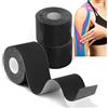 Grunda-Tape Kinesiologico 3 Rotolo,Nero Tape Sportivo 5m x 5cm Kinesio Taping Taping Kinesiologico Impermeabile ed Elastico Nastro Kinesiologico, cerotto kinesiologico