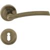 Domino PRESTO-R M3 - Set di Maniglie per Porta Interna, Ufficio e Cantina - Accessori in Alluminio, Maniglia in Bronzo
