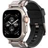 Spigen Dura Pro Armor Cinturino Nylon TPU Compatibile con Apple Watch Ultra 3/2/1 49mm, Series 11/10 46mm, Series 9/8/7-4/SE 45mm, 44mm - Nero