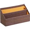 Rhodia 318843C porta corrispondenza Rhodiarama, 25x10x31 cm, cucitura a punto sella, similpelle cioccolato