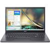 Acer Notebook 15.6 Display Full HD Intel Core i7 Nvidia GeForce RTX 2050 RAM 16 Gb SSD 512 Gb Windows 11 colore Grigio - NX.KMHET.003