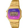 CASIO OROLOGIO ROSA VIOLA ORO UOMO-DONNA CASIO VINTAGE