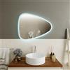 Parama Specchio led bagno 70x55 cm reversibile con sensore touch-screen | Diadema