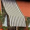 Briconess.com Tenda da sole a caduta 145x250 cm in cotone e poliestere impermeabile per balconi cortili e terrazze - Ecrù