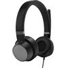 Lenovo Cuffie Lenovo Go Wired ANC con microfono Usb-C/Usb-A Nero tuono [4XD1C99223]