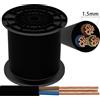 Aigostar Cavo elettrico H05VV-F 3 x 1,5 mm2 matassa 100mt guaina nera Aigostar