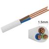 Aigostar Cavo elettrico H05VV-F 3 x 1,5 mm2 1 metro guaina bianca (venduto a metro) Aigostar