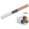 Aigostar Cavo elettrico H05VV-F 3 x 1,0 mm2 1 metro guaina bianca (venduto a metro) Aigostar