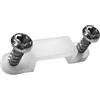 Novaline Staffa di montaggio per Striscia Led 8mm 10mm Trasparente Confezione 10 pz Novaline