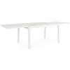 Tavolo allungabile PELAGIUS in alluminio bianco 135×90 cm - 270×90 cm
