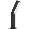 Eglo Lampada LED a terra per esterni Ugento, lampada per giardino e patio, in metallo nero, IP44, altezza 36 cm, bianco caldo