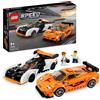 LEGO 76918 Speed Champions McLaren Solus GT & McLaren F1 LM, Bouwpakket met 2 Ic