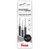 Pentel LR7 Ricarica per penne EnerGel, 0,7, 3 pezzi, nero