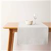 Muaré Runner da tavola waffle crema naturale 45 x 140 cm