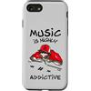 Keep It Old School Throwback Music Lover Custodia per iPhone SE (2020) / 7 / 8 Hiphop Amante della Musica, Musicista DJ, Techno Metal Rock Pop Canzoni