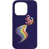 Pixar Custodia per iPhone 15 Pro Disney e Pixar Inside Out Bing Bong and Joy Rainbow