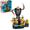 LEGO Despicable Me Brick-Built Gru and Minions, Buildable Movie Toys for Kids, G