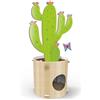 Record - Tiragraffi per Gatti Cactus - Funzione 4 in 1 - Materiale Cartone Con Catnip per il Benessere del Gatto - Dimensioni: Ø 35 x 90h cm - Colore Avana