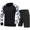 CHICTRY Maglia da Portiere Bambini e Ragazzi Completo Calcio a Manica Lunga Goalkeeper Jersey Maglietta + Pantaloncini Sportivi Training Shorts Tuta da Allenamento Sweatsuit Nero A 14-16 Anni