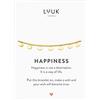 LUUK LIFESTYLE Bracciale con pendenti Ginkgo, acciaio inossidabile, regalo per donne, gioiello motivo natura, Natale, compleanno, oro
