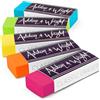 Ashton and Wright - Gomma classica per cancellare, in plastica senza lattice (Tropical Neon, Pack of 5)