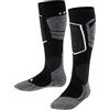 FALKE SK4 Advanced K Kh lana filo funzionale caldi sottili 1 paio, Calzini da sci Unisex - Bambini, Nero Black-Mix 3010, 31-34
