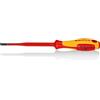 KNIPEX Giraviti per elettricisti (Slim) per viti con intaglio impugnatura isolante, in materiale bicomponente, collaudato VDE, 98 20 55 SL