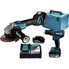 Makita DLX2334J AkkuKomboKit DHP485Z DGA504Z AkkusLadegert im MAKPAC DLX2334J