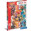 Clementoni - 27552 - Supercolor Puzzle Gormiti - puzzle 104 pezzi - Made in Italy - puzzle bambini 6 anni - puzzle Clementoni - puzzle cartoni animati