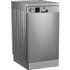 Beko - DVS05024X - Lavastoviglie SLIM 45 cm Libera Installazione, Display LED, 10 Coperti - Acciaio Inox, HxLxP: 85 x 44,8 x 60 cm, 49 dBA