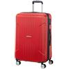American Tourister Tracklite - Bagaglio a Mano, M (67 cm - 82 L), con lucchetto TSA, Rosso (Flame Red)