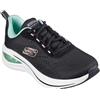 Skechers Onda, Skech-Air Meta in Aria Fuori Donna, Finiture in Rete Nera Color Lavanda, 35 EU