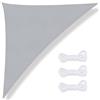 PATIO PLUS BLSHS557-LGY - Tenda parasole triangolare, 5 x 5 x 7 m, in tessuto Oxford 300D, rivestimento in PU, blocco UV, copertura per patio, resistente, per cortile, prato, piscina, cortile