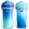 ARTSANA Chicco Active Cup Bicchiere Antigoccia 266 ml Termica Beccuccio Ergonomico senza BPA Blu o Azzurro