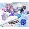 Mermaze Mermaidz Winter Waves - CRYSTABELLA - Include bambola alla moda sirena, pinna che cambia colore, coda glitterata e accessori - Età: 4+ anni