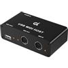 DigitalLife BridgeCore Host MIDI USB, USB a MIDI DIN 5 Poli (Nero, Metallo) | Collega Tastiere MIDI USB Class-Compliant, Controller e Sintetizzatori USB a Dispositivi MIDI DIN 5 Poli Senza Computer