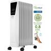 Bastilipo R-Ecofluid2-9 - Radiatore a basso consumo di fluido ecologico con wifi integrato e 1500 W di potenza - radiatore fluido h2o naturale liquido, bianco