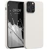 kwmobile Cover per Apple iPhone 12 Pro Max Custodia - Back Case per Smartphone in Silicone TPU - Protezione Gommata - beige opaco