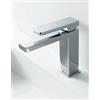 Zazzeri Miscelatore Lavabo Qquadro - Piletta: CON PILETTA 1-1/4