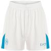 SSC NAPOLI Pantaloncino Gara Junior Azzurro, EA7 Prodotto Ufficiale, Shorts Calcio Adulto 2024/2025-12 Anni