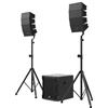 Audibax Seattle 500 - Set di Altoparlanti Stereo per Sistema PA - Line Array Compatto - Sistema a Colonne Attive - Potenza Subwoofer 300W RMS e Altoparlanti 100W+100W RMS - Connessione Bluetooth