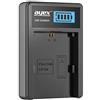 ayex Caricatore USB compatibile con batterie Canon LP-E6 N NH per esempio EOS R R6 R5 90D 80D 70D 60D 5D Mark IV 7D carica tramite USB ad esempio laptop e power bank con indicatore di carica LCD
