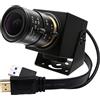 SVPRO Telecamera HDMI 4K Zoom USB 4K 60FPS messa a fuoco manuale USB3.0 Webcam con obiettivo varifocale da 2,8-12 mm, H.264 HD Industrial Camera Close-up Streaming Camera per PC, Raspberry Pi, TV,