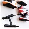 Mobilefox Scarpiera da parete per scarpe da ginnastica, montaggio a parete, espositore nero, confezione da 2 (700148)